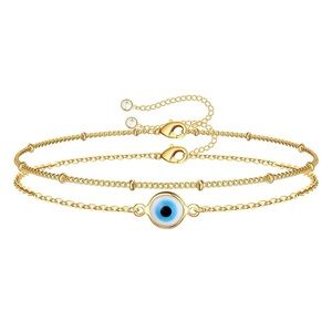 EVIL EYE BRACELET 18K GOLD PLATED STAINLESS STEEL